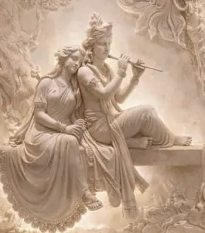 Hand-carved stone relief